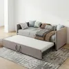Divano letto ProximaX 90/180 x 200 cm in velluto grigio, Anteprima dell’immagine prodotto 2
