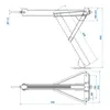 Podpora narożna 1000kg 605x280mm H:470mm w tym. stopa Podgląd zdjęcia produktu 9