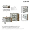 Set guardaroba Merax 5 pezzi con scarpiera e panca porta Anteprima dell’immagine prodotto 11