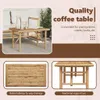 vidaXL Stolik kawowy brązowy 70 x 40 x 36 cm bambusowy Podgląd zdjęcia produktu 4