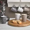 Schöne Kaffeetassen 6er Set einfarbig mit Herzen Produktbild-Vorschau 8