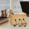 relaxdays Kabelbox Bambus Produktbild-Vorschau 2