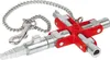 Universal-Schlüssel "Bau" 00 11 06 V01 (silber/rot, für Produktbild-Vorschau 1