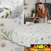 Tischdecke Floral Blumenkaro Blau Oval 240x140cm mit Produktbild-Vorschau 5