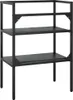 vidaXL Telaio per lavabo da bagno nero 59x38x83 cm in ferro Anteprima dell’immagine prodotto 8