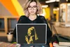 MuchoWow® Laptop Aufkleber Sticker Cover Das Mädchen mit Produktbild-Vorschau 5
