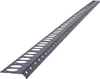 A long, angled metal profile with many circular and oval cutouts, presented against a white background. Anteprima dell’immagine prodotto