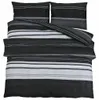 vidaXL Bettwäsche-Set Schwarz und Weiß 260x220 cm Baumwolle Produktbild-Vorschau 1