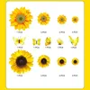 Sonnenblumen-Wanddekoration – 27 Stück Produktbild-Vorschau 5