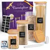 LÜNIC Vorratsgläser mit Bambusdeckel (4er Set - 4 Produktbild-Vorschau 1
