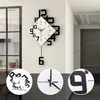 horloge murale 34x63CM Mode moderne simple Créatif avec Voir les images du produit 2