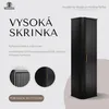 RODAN | Kúpeľňová Skrinka - 139 CM - Čierny Matný - MDF - Náhľad obrázku produktu 2
