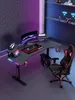 Scrivania - Scrivania da gaming 160x60x75 cm - Scrivania Anteprima dell’immagine prodotto 12