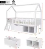 OKWISH Lit enfant 90x200 cm - Lit cabane avec tiroirs et Voir les images du produit 7