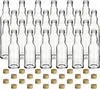gouveo 24er Set Glasflaschen 200 ml Kropfhals mit Deckel Produktbild-Vorschau 1