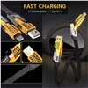 4in1 Nylon 2 meter Schnell-Ladekabel 65W Mulit Anschluss Produktbild-Vorschau 6