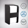 B.K.Licht Außenleuchte Wandlampe Schwarz IP44 max. 12W E27 Produktbild-Vorschau 2