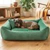 4L Textil MOLLY Kuscheliges Cord Hundebett mittelgroße und Produktbild-Vorschau 4