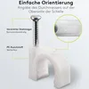 goobay clip per cavo bianco 10 mm (100 pezzi) Anteprima dell’immagine prodotto 17