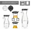 6x MIA MISURA Wein-Karaffe mit Deckel schwarz 0,5L & 1L Produktbild-Vorschau 7