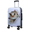 Hartschalen-Koffer Mittelgroßer Reisekoffer Katze Weiß 67 Produktbild-Vorschau 1