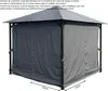 4 Seitenteile für Pavillon Nizza 3x3m Seitenwand Grau Produktbild-Vorschau 2
