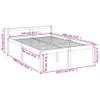 vidaXL Seniorenbett 140x190 cm Massivholz Kiefer Produktbild-Vorschau 8