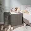 Panier à linge en bambou, 100 L Trieur à linge à 2 Voir les images du produit 1