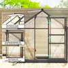 Outsunny Gewächshaus Aluminium Treibhaus mit Dachfenster Produktbild-Vorschau 4