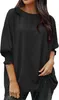 ASKSA Damen T-Shirt Puffaermel Rundhals Sommer Bluse Produktbild-Vorschau 5