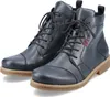 A pair of blue leather boots. Produktbild-Vorschau