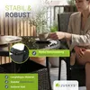 Juskys Polyrattan Gartenstühle Yoro 4er Set - mit Armlehnen Produktbild-Vorschau 2