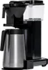 A black and silver coffee maker with a thermal carafe. Produktbild-Vorschau