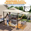 LZQ Grillpavillon mit Seitenmarkise, Doppeldach, Produktbild-Vorschau 5