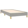 vidaXL Bettgestell ohne Matratze Hellgrau 80x200 cm Stoff Produktbild-Vorschau 3