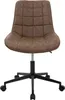 ML-Design Bürostuhl Braun, Kunstleder Sitzfläche, Produktbild-Vorschau 2