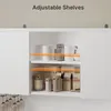 BEALIFE Küchenhochschrank 107x40x172 cm mit Steckdose & Produktbild-Vorschau 4