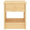 vidaXL Table de nuit nature 35x30x40 cm pin massif Voir les images du produit 1