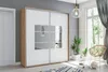 Šatní skříň se zrcadlem ANASTACIO, šířka 125 cm, výška 245 Náhled obrázku produktu 1