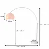cagü: Design Bogenlampe LUXX Orange mit Marmorfuß Weiß Produktbild-Vorschau 10