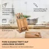Klarstein Küchenmesser Set mit Messerblock Selbstschärfend, Produktbild-Vorschau 2