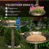 Outsunny 2 v 1 stojací napáječka pro ptáky, plastová ptačí Náhled obrázku produktu 4