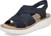Rieker Damen Keil-Sandaletten Blau Voir les images du produit 26