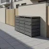 PPbin | Box na popelnice 3x120L Antracit Odolný Pevný Náhled obrázku produktu 9
