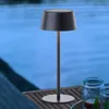 BRILLIANT čierna solárna vonkajšia stolová lampa PICCO | Náhľad obrázku produktu 1