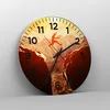 Wanduhr - Rund - Glasuhr - Mann Berg Freiheit - 40x40cm - Produktbild-Vorschau 4