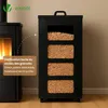 VOUNOT® Metall Pelletbehälter mit Rollen, 55 kg Pelletbox, Produktbild-Vorschau 4