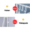 Collage showing two steps of installation for a product, with text and graphics. Produktbild-Vorschau