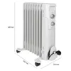 Olejový chladič CLATRONIC Mobilní chladič 9 žeber 2000 Watt Náhled obrázku produktu 6