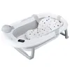 OYAJIA Babybadewanne Faltbar 81 cm Grau mit Thermometer und Produktbild-Vorschau 3